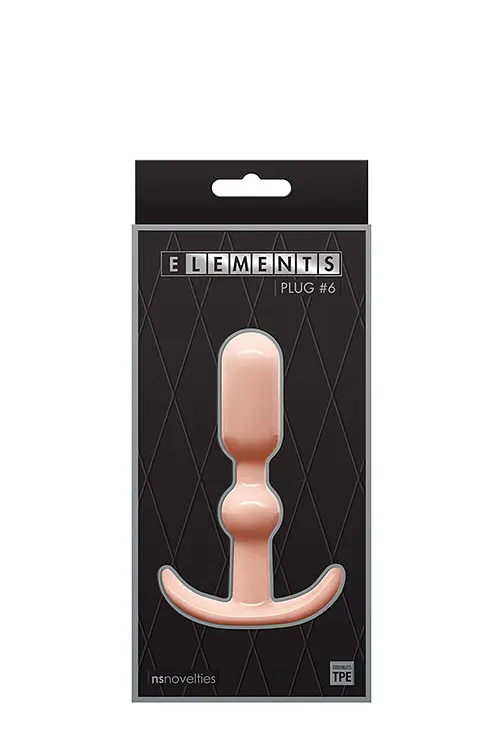 Анальна пробка Ns Novelties Elements Plug No 6 Flesh - фото 2