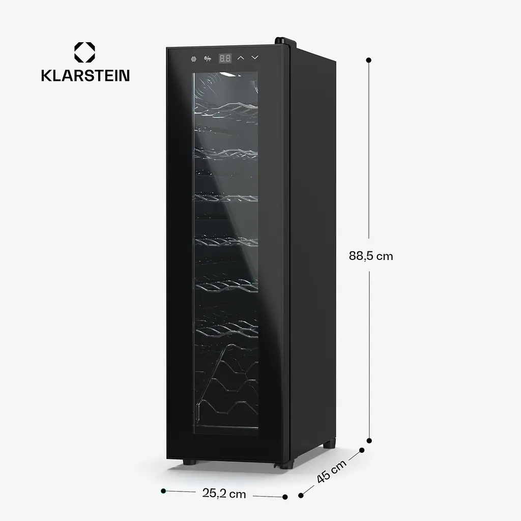 Винний холодильник Klarstein Shiraz 14 Slim Uno (10045300) - фото 2