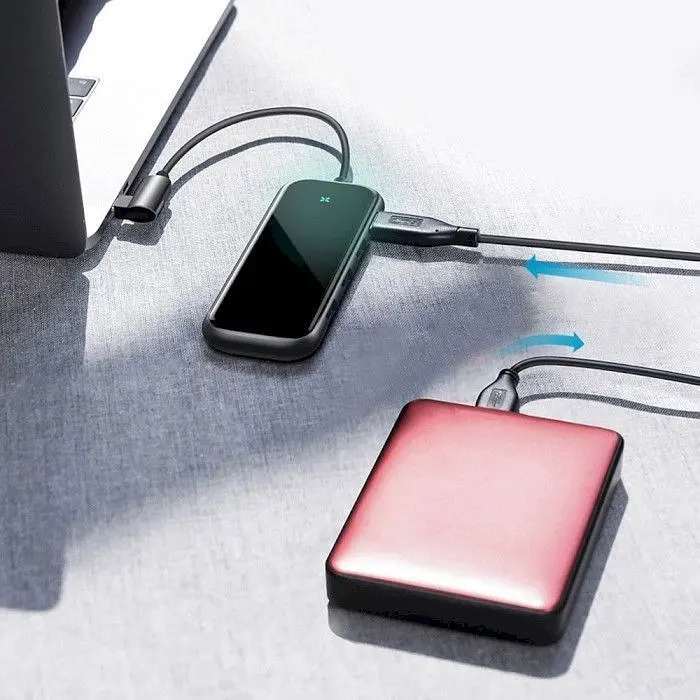 USB-хаб Baseus Multifunctional Hub Deep Gray [CAHUB-EZ0G] [73046] - фото 8