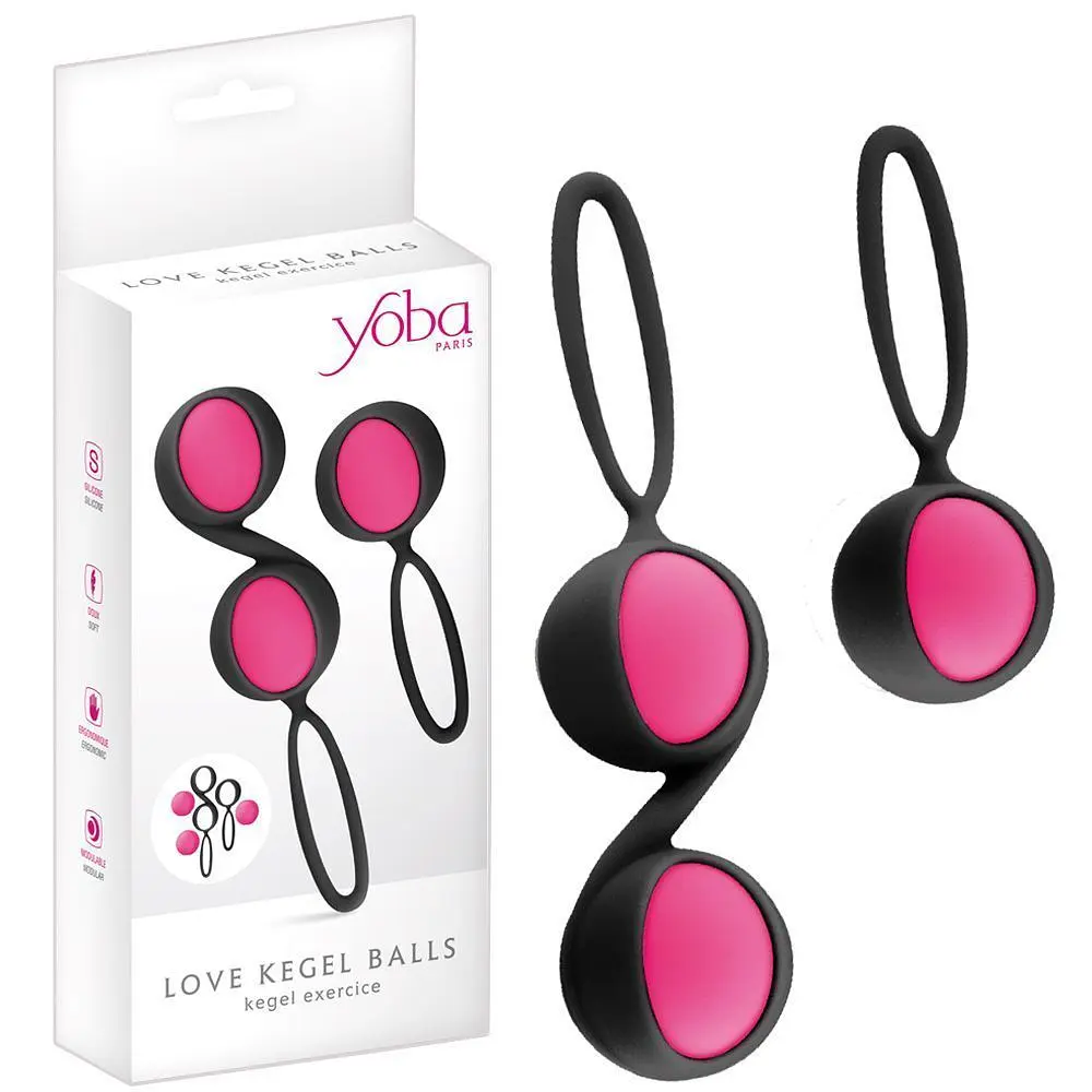 Вагінальні кульки Yoba Love Kegal Balls, 3 шт (рожевий) - фото 3
