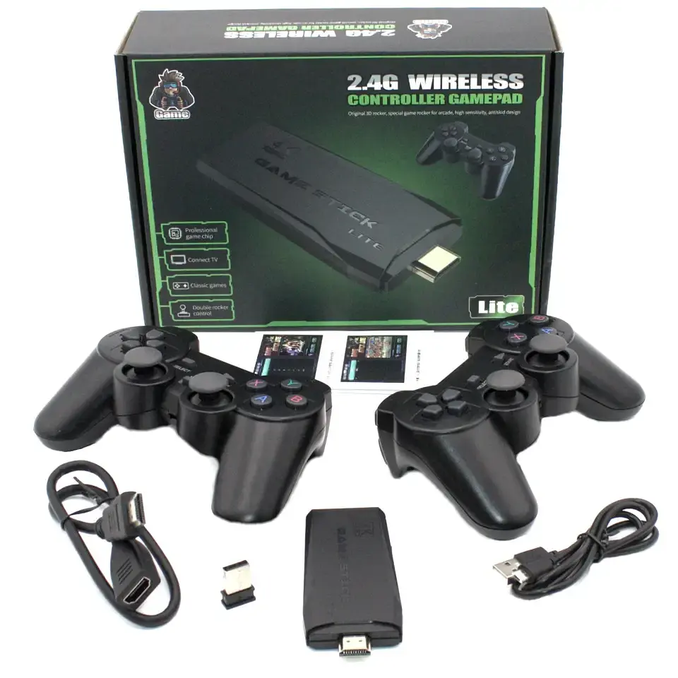 64ГБ Ігрова приставка LITE GREEN HDMI 3535 ігор Dendy, Sega, Аркадні ігри, Game Boy, Nintendo, Atari, PlayStation 1 - фото 5