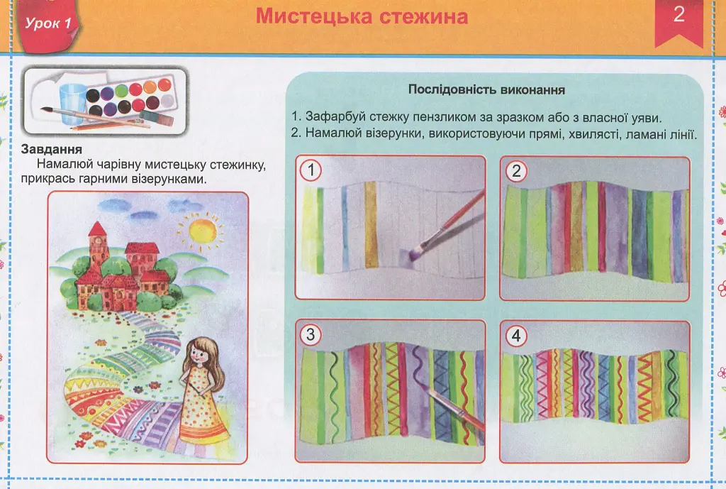 Чарівний пензлик. Альбом-посібник з образотворчого мистецтва. 1 клас - Анжела Бровченко - фото 3