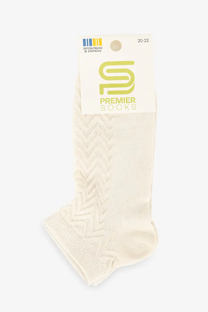 Шкарпетки для дівчинки Premier Socks 15Д-4А 20-22 Молочний (2000991062450) - фото 6