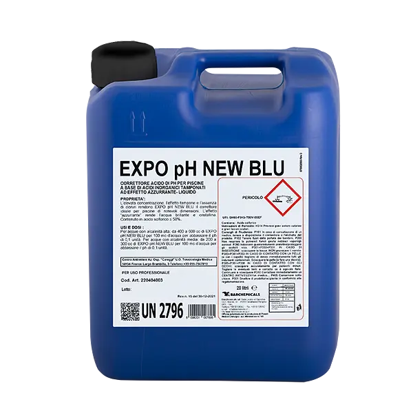 PG-124 pH мінус (оригінальне фасування) 20л/27кг 43% (Італія) рідкий, PG-EXPO pH new BLU 220406006