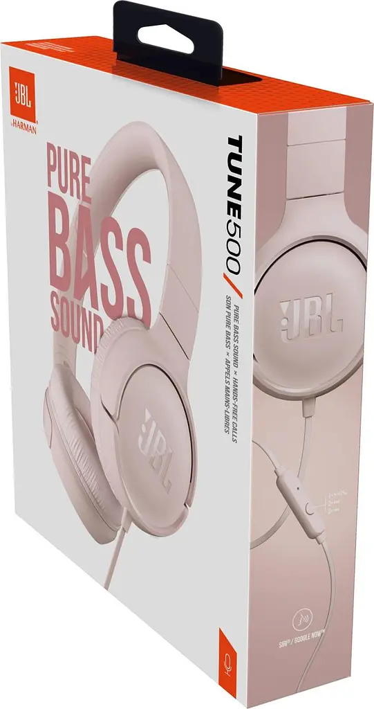 Навушники з мікрофоном JBL T500 Pink - фото 7