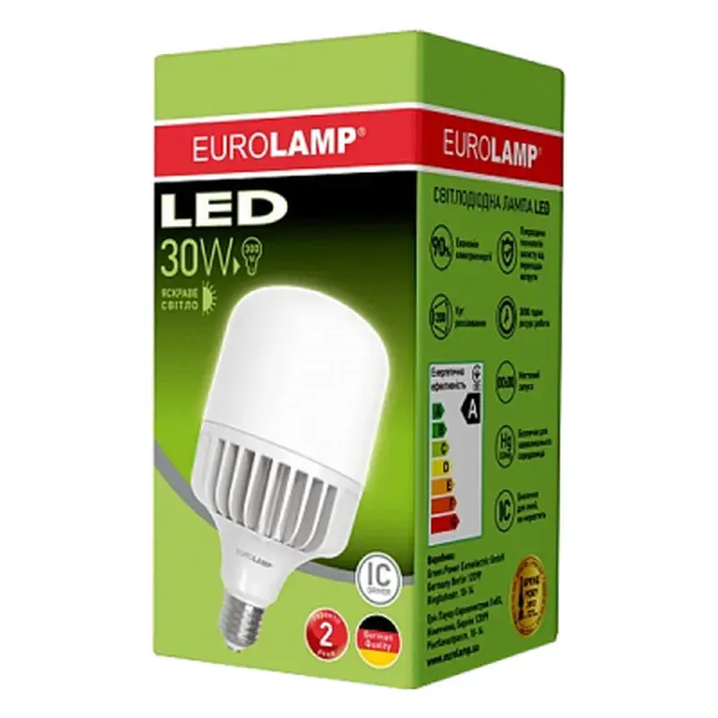Лампочка Eurolamp E27 (LED-HP-30274) - фото 3