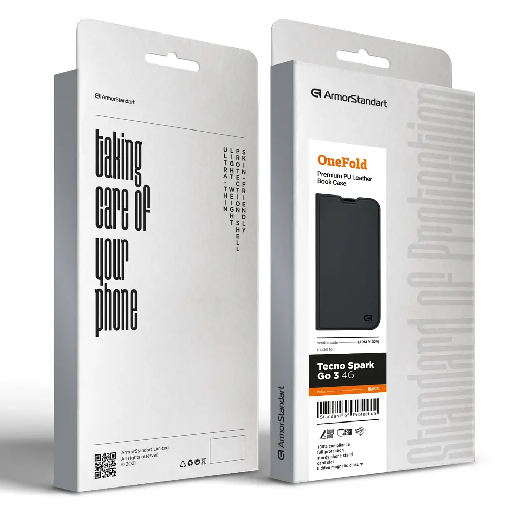 Чохол-книжка ArmorStandart OneFold Case для Tecno Spark Go 3 4G Black - фото 7