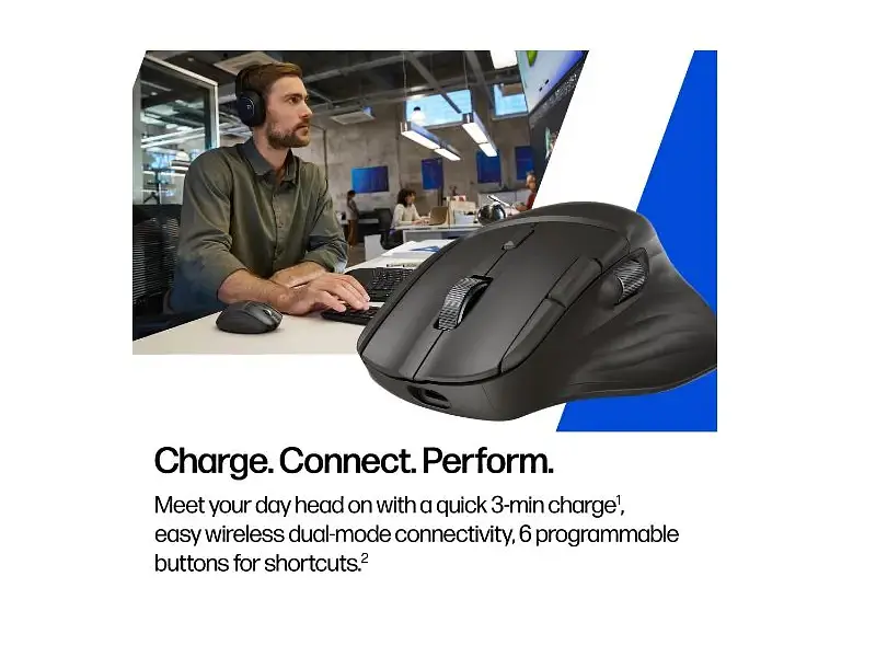 Миша HP Ultra-Fast-Scroll Wireless Mouse 780M (B8YX3AA) - фото 6
