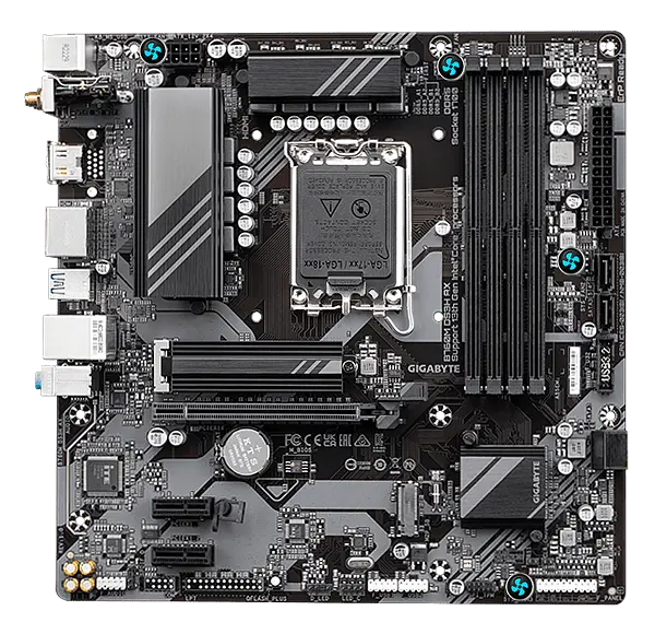 Материнська плата Gigabyte B760M DS3H AX LGA 1700 (B760M DS3H AX) - фото 2