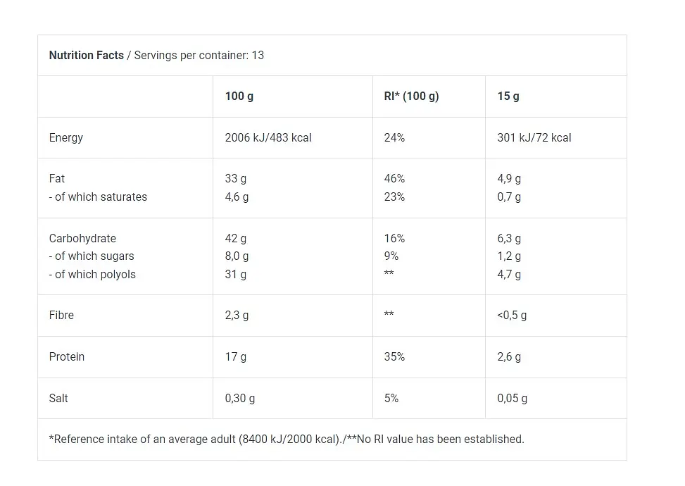 Протеїнове масло BiotechUSA Protein Cream Cocoa-Hazelnut 400 г - фото 3