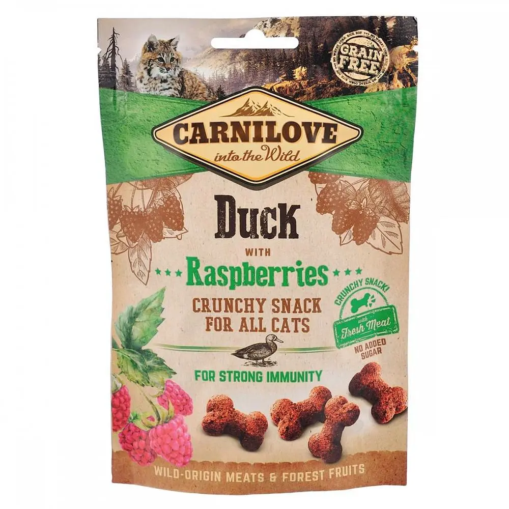 Ласощі для котів Carnilove Duck with Raspberries 50 г (для імунітету) - фото 2