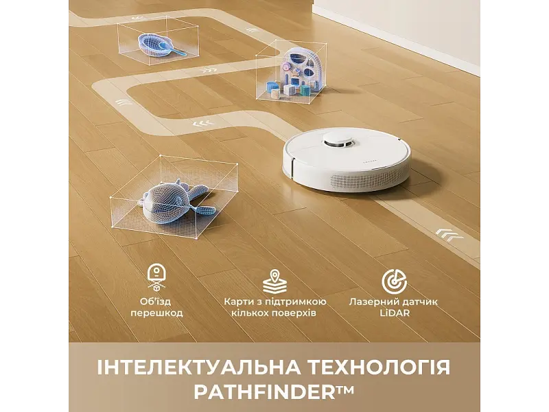 Робот-пилосос з вологим прибиранням Dreame Bot F10 White (RLF11SA) - фото 10