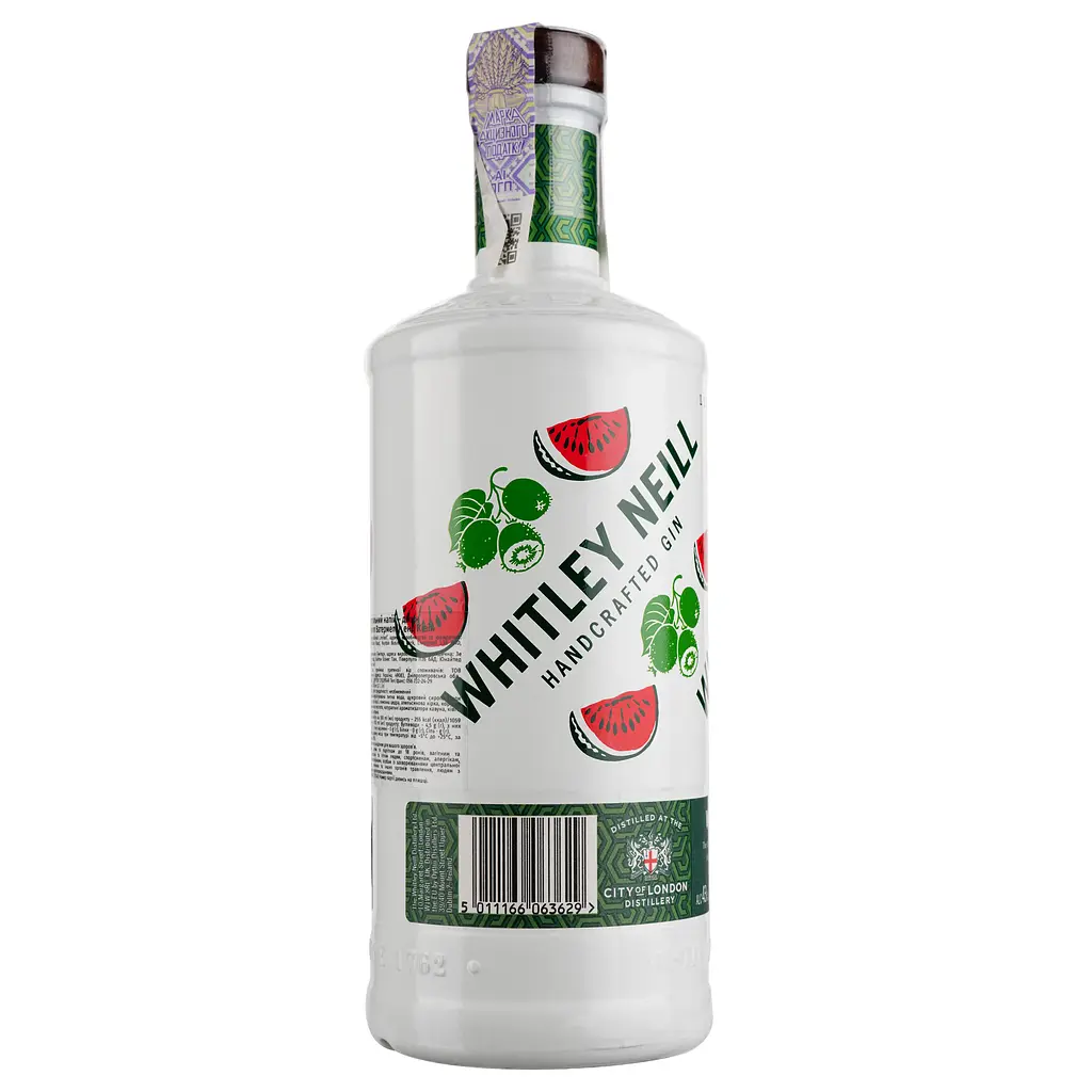 Джин Whitley Neill Watermelon & Kiwi, 43%, 0,7 л - фото 2