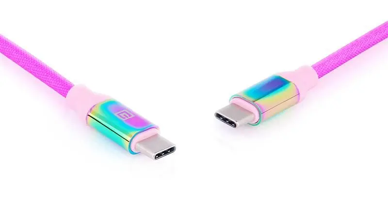 Кабель REAL-EL Premium USB Type-C - USB Type-C (M/M), 1 м, Rainbow (EL123500053) - фото 9