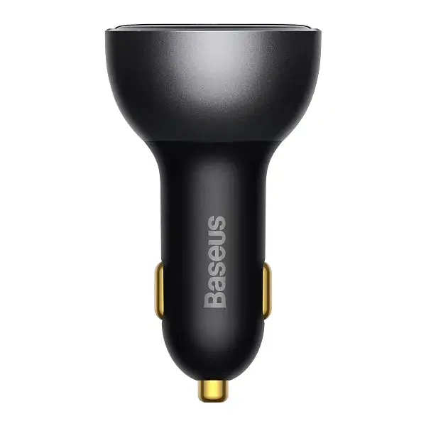 Автомобільний зарядний пристрій Baseus Digital Display PD3.1 Dual Fast Charger Car Charger USB+Type-C 140W Set CGZX070001 Black - фото 2