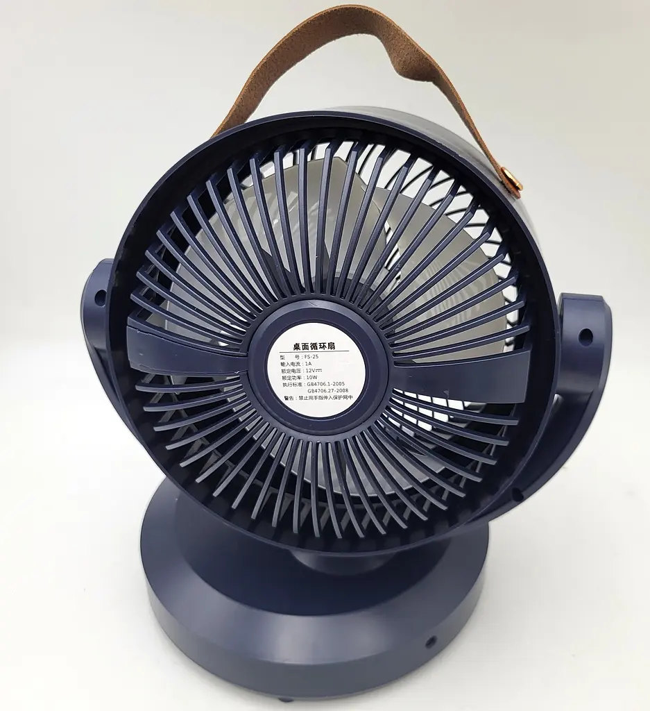 Настільний вентилятор 3 швидкості автоповорот діаметр 20см 10W 220V UKC FS-95 - фото 3