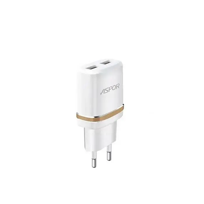 Мережевий зарядний пристрій Aspor A828 Eco 2USB/2.4A + кабель USB – Type-C- білий - фото 3