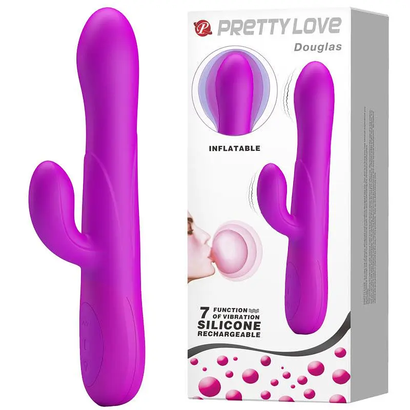 Вибратор-кролик Pretty Love Douglas 24,9 см (фиолетовый) - фото 10