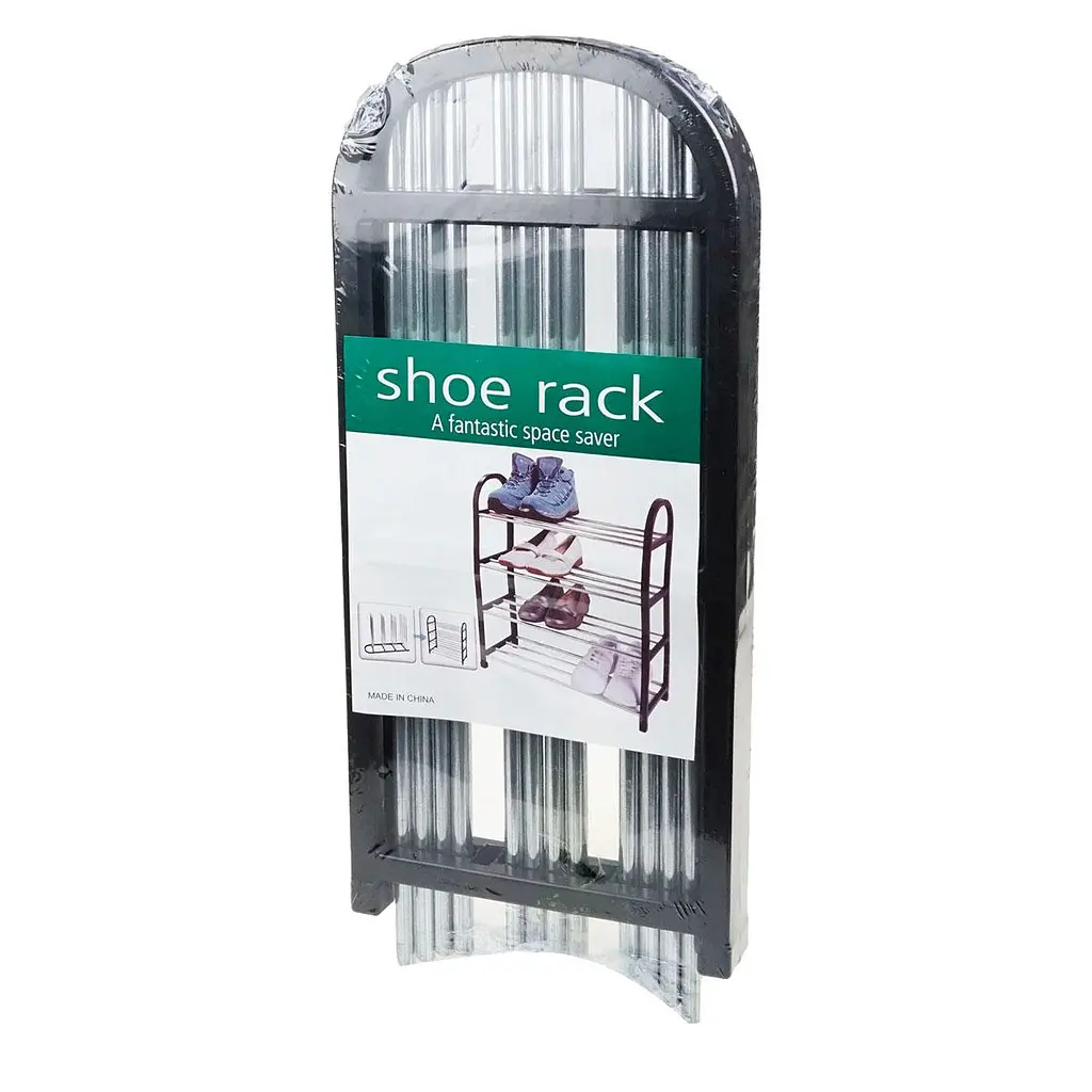 Підставка для взуття Shoe Racks на 3 яруси, полиця для взуття в передпокій — стелаж для зберігання взуття - фото 9