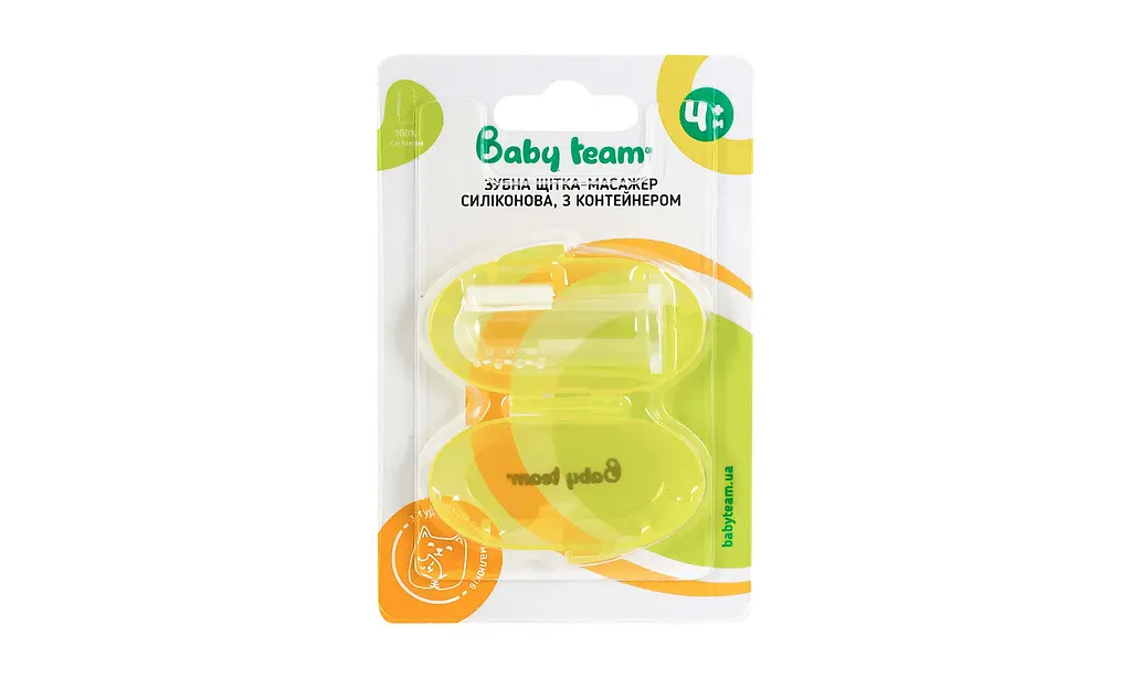 Зубна щітка-масажер Baby Team з контейнером (7200) - фото 3