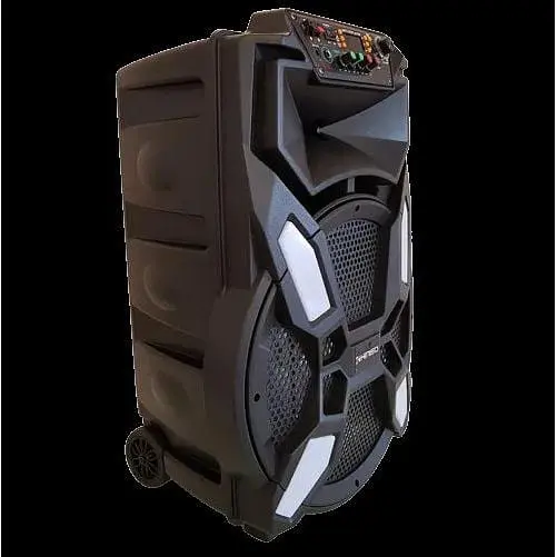 Акумуляторна акустична система Kimiso QS-A1505 колонка валіза 150Вт USB SD FM радіо Bluetooth мікрофон ДК (QS-A1505) - фото 3