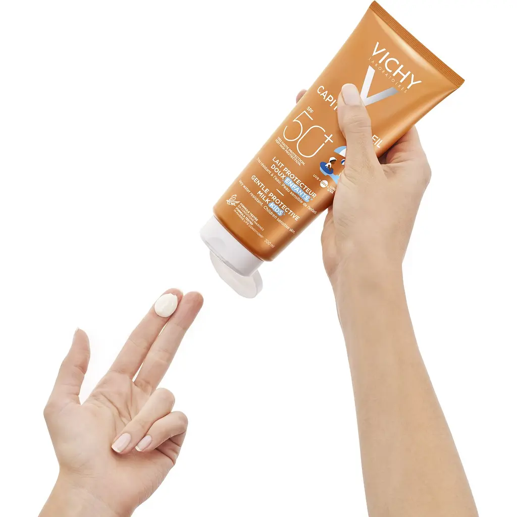 Сонцезахисне водостійке молочко Vichy Capital Soleil Milk для дітей SPF 50 300 мл (M4641821) - фото 4