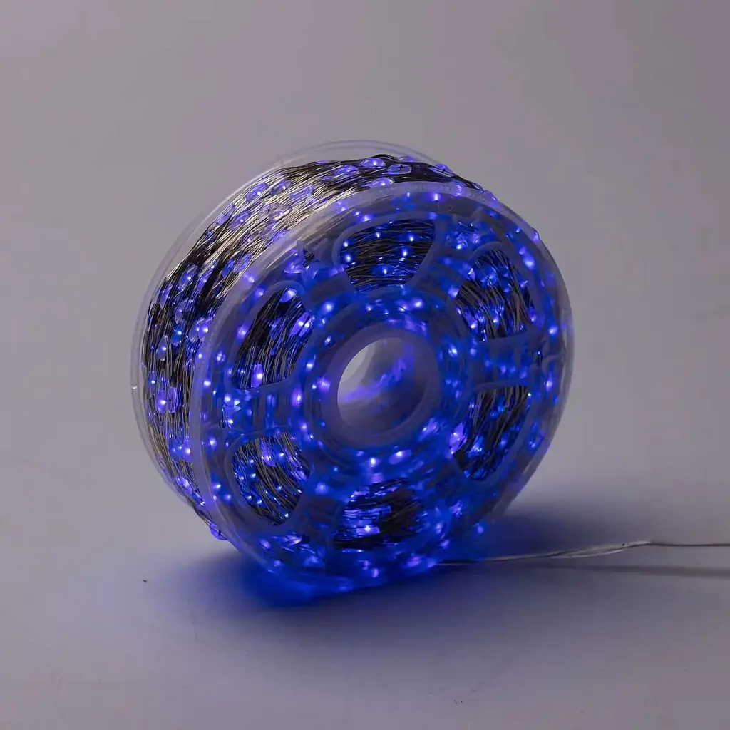 Гірлянда Роса GarlandoPro нитка GarlandoPro 2000 LED довжина 200 м з пультом від мережі, синій (2000L200MWBL) - фото 8