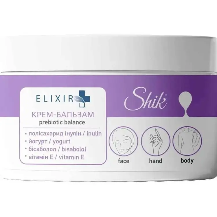 Крем для обличчя, рук і тіла SHIK 350мл Elixir Prebiotic Balance