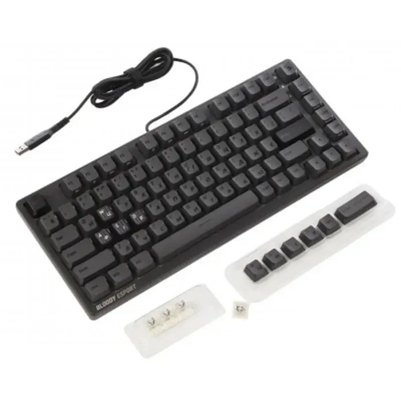 Клавіатура A4Tech Bloody MS76 USB UA Iron Grey (4711421003292) - фото 5