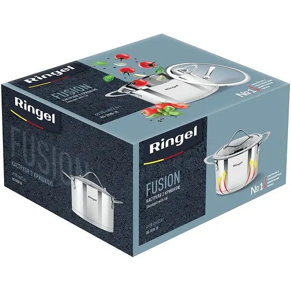 Кастрюля с крышкой Ringel Fusion, 18 см, 2,6 л (RG 2020-18) - фото 4