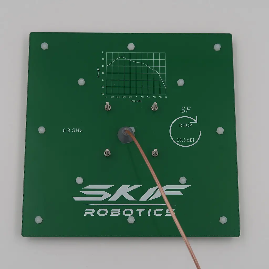 Патч Skif 18,5dBi RHCP 6.0-8.0 GHz (Made in UA) - фото 2