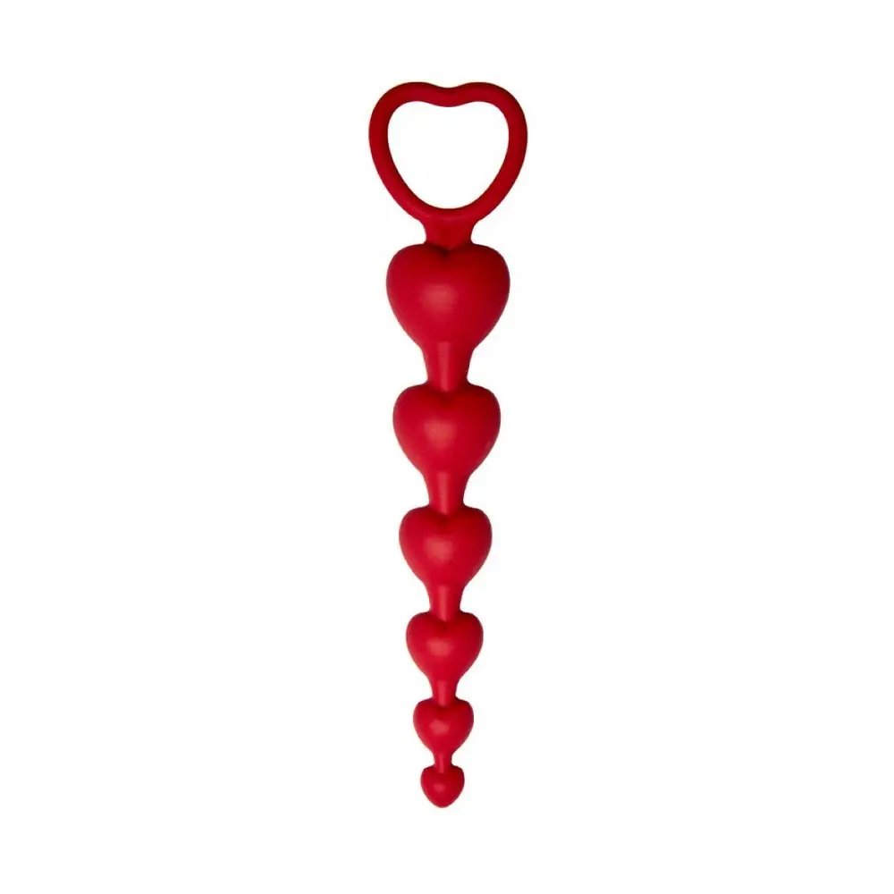 Анальний ланцюжок Loveshop Red 15.5 см - фото 2