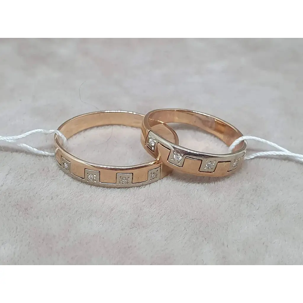 Золотое обручальное кольцо Гаразд с бриллиантами. 3021077 17 - фото 3