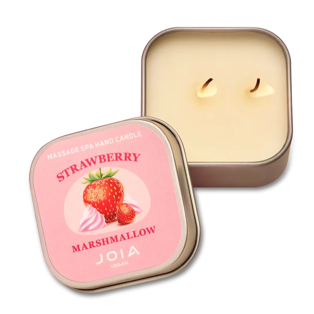Масажна свічка Massage Spa Hand Candle Strawberry Marshmallow JOIA vegan 65 мл