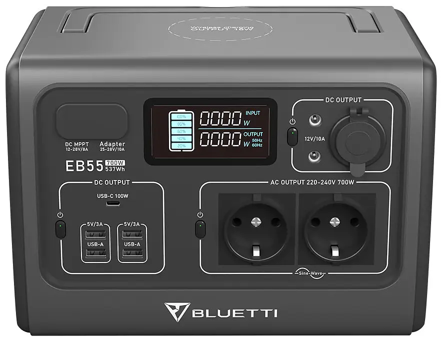 Портативная зарядная станция Bluetti EB55 537 Втч/700W - фото 2