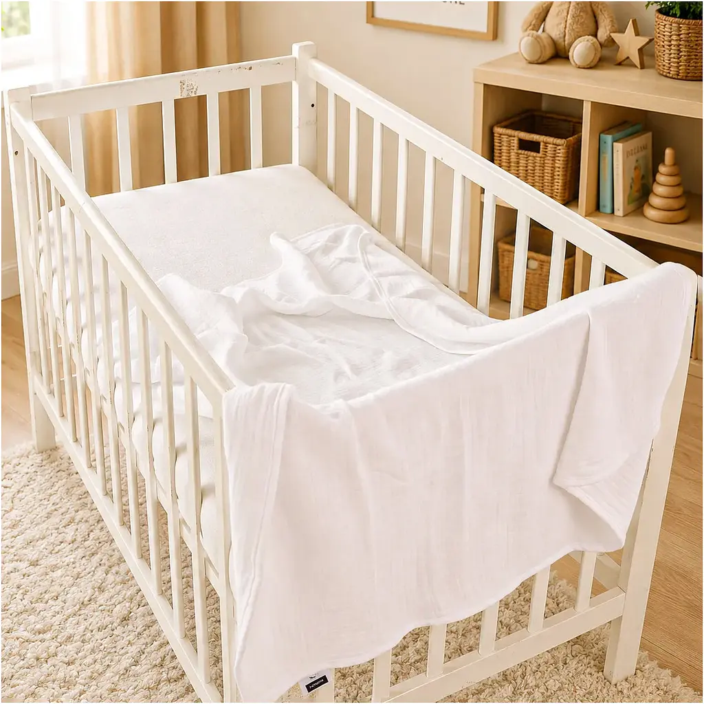 Плед дитячий MirSon Pure Muslin White 60х80 см (2200013892861) - фото 2