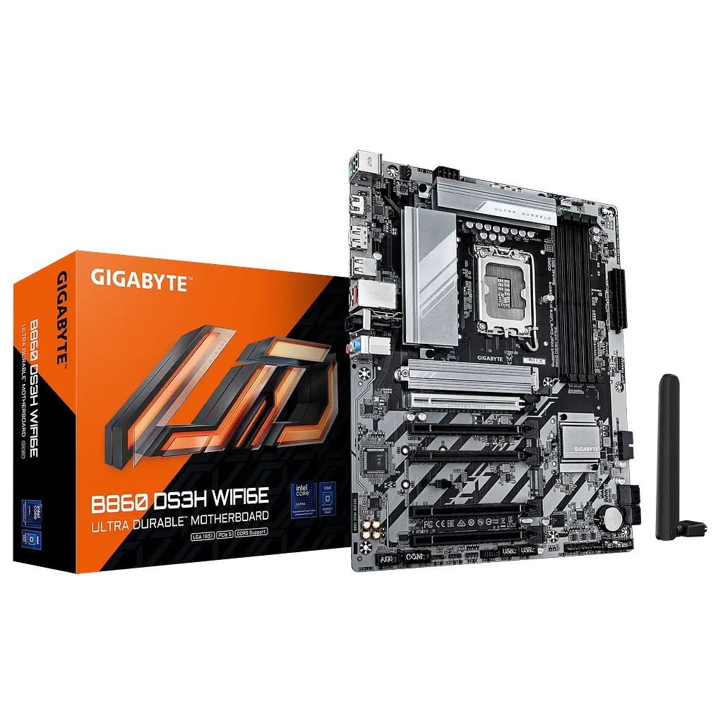 Материнська плата Gigabyte B860 DS3H Wi-Fi6E LGA 1851 (B860 DS3H WIFI6E)