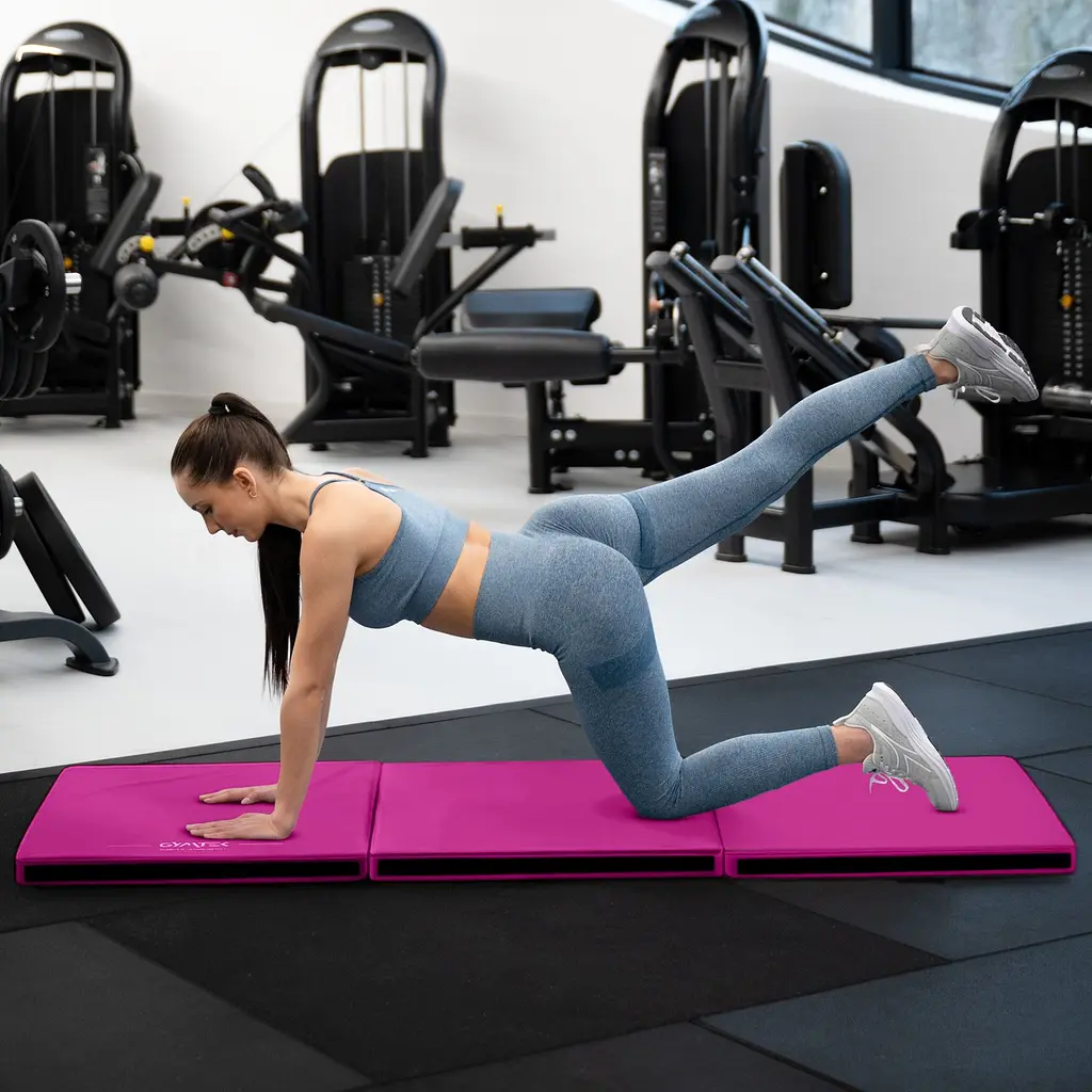 Мат гімнастичний твердий Gymtek 5см рожевий - фото 6