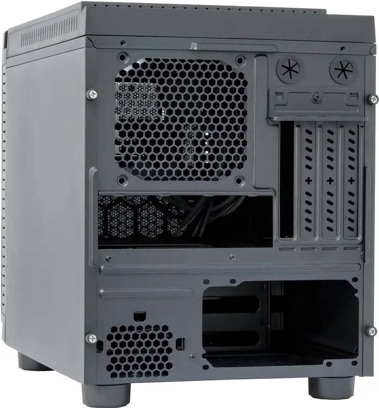 Корпус Chieftec GAMING CUBE CI-01B-OP mATX, без БЖ, Black - фото 4