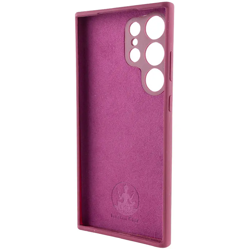 Чохол Silicone Cover Lakshmi Full Camera (AAA) для Samsung Galaxy S23 Ultra Бордовий / Plum - фото 4