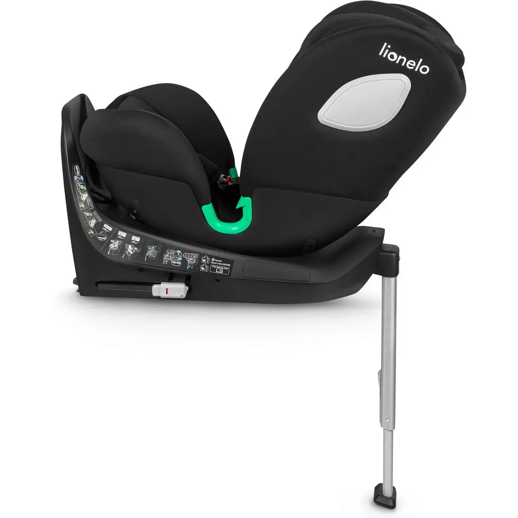 Автокрісло Lionelo ​​Braam i-Size Black Carbon, чорно-сіре (LO-BRAAM I-SIZE BLACK CARBON) - фото 4