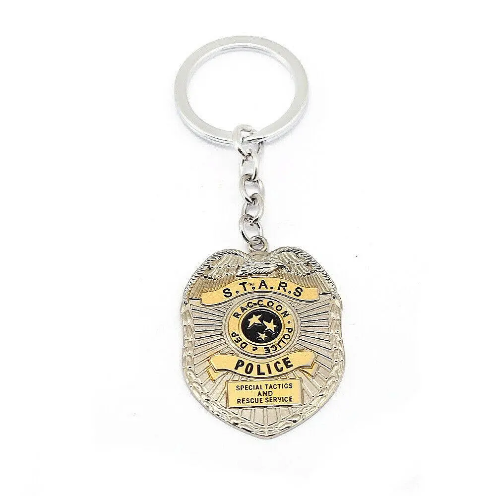Брелок Обитель зла Resident Evil Raccoon Police Badge Logo RE 30.24 - фото 2