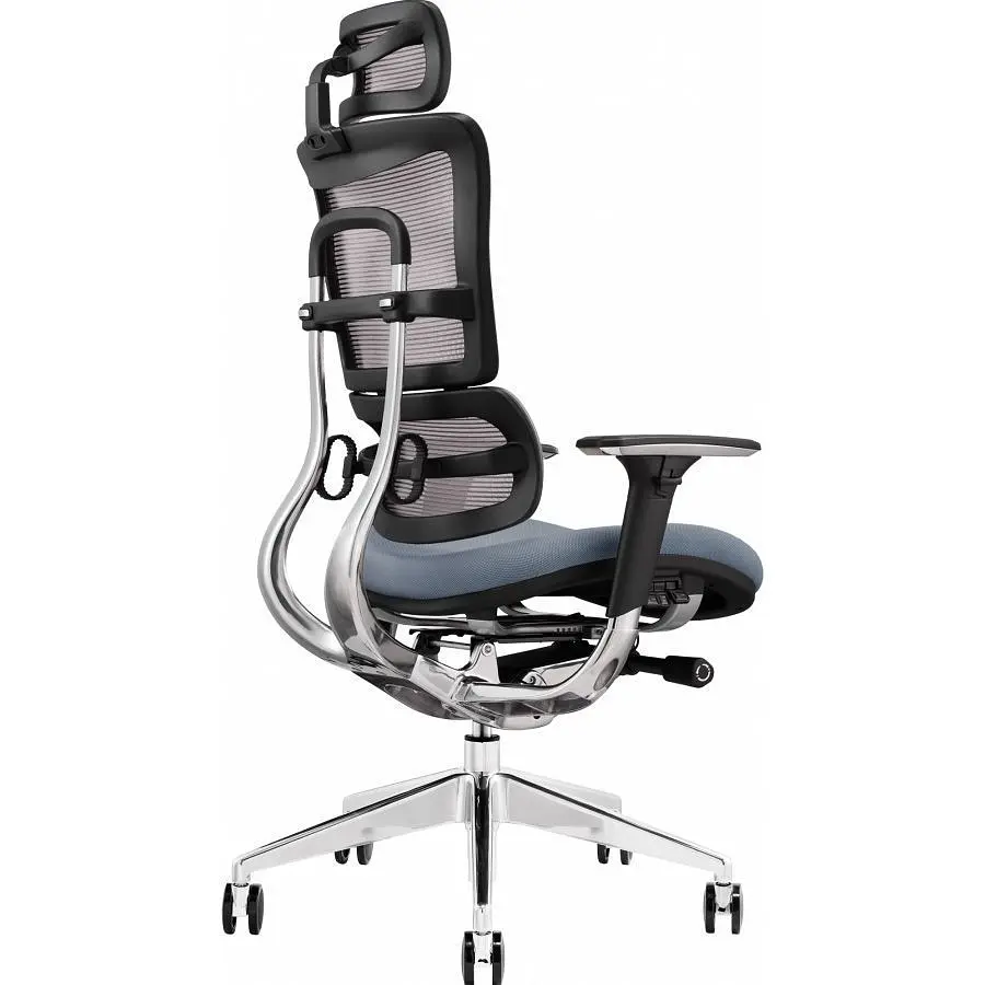 Офісне крісло GT Racer X-801 Bright Gray (W-20 B-40) [147931] - фото 4