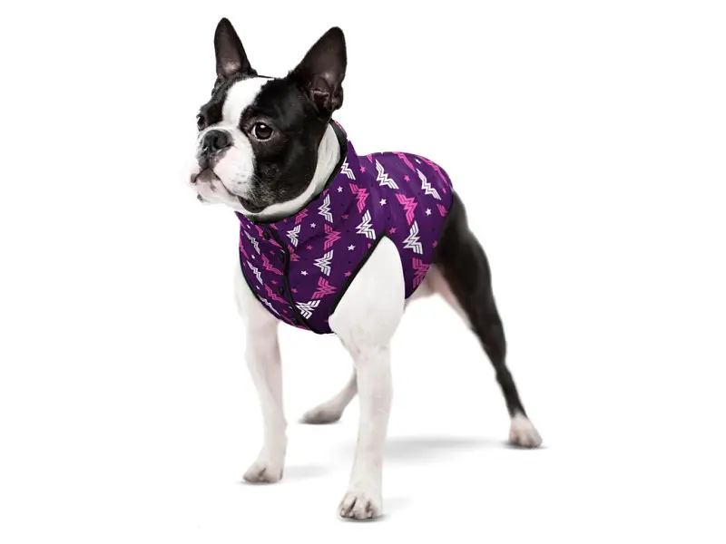 Курточка для животных WAUDOG Clothes "Чудо-женщина фиолет" M 45 (0945-4008) - фото 3