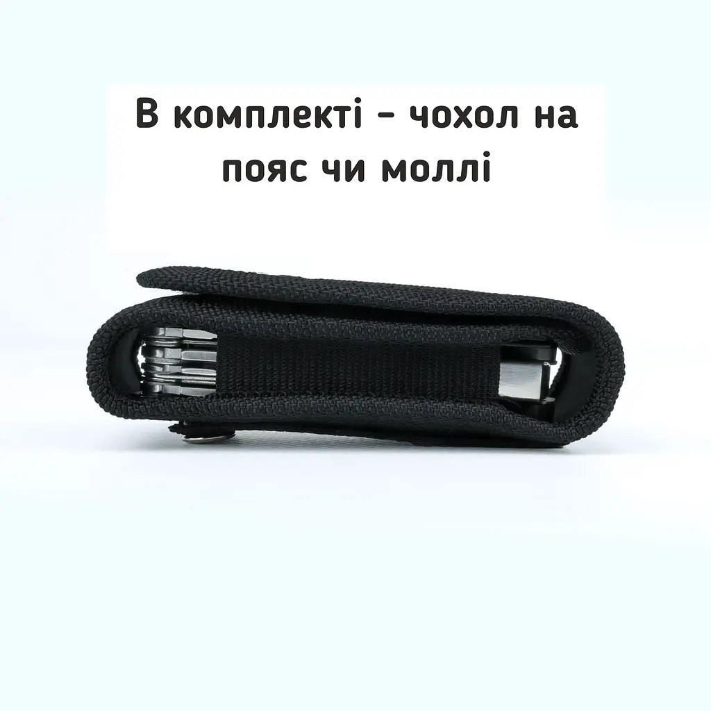 Мультитул UAD BlackPhantom 11 інструментів сталевих чорний Чорний - фото 5