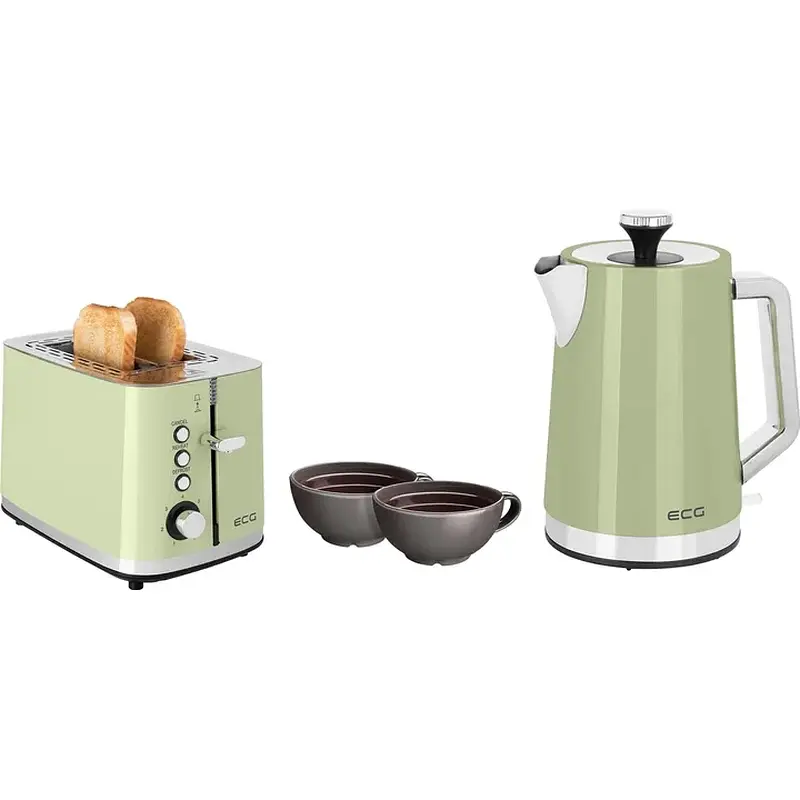 Тостер ECG ST 2766 Vintage Olive - фото 3