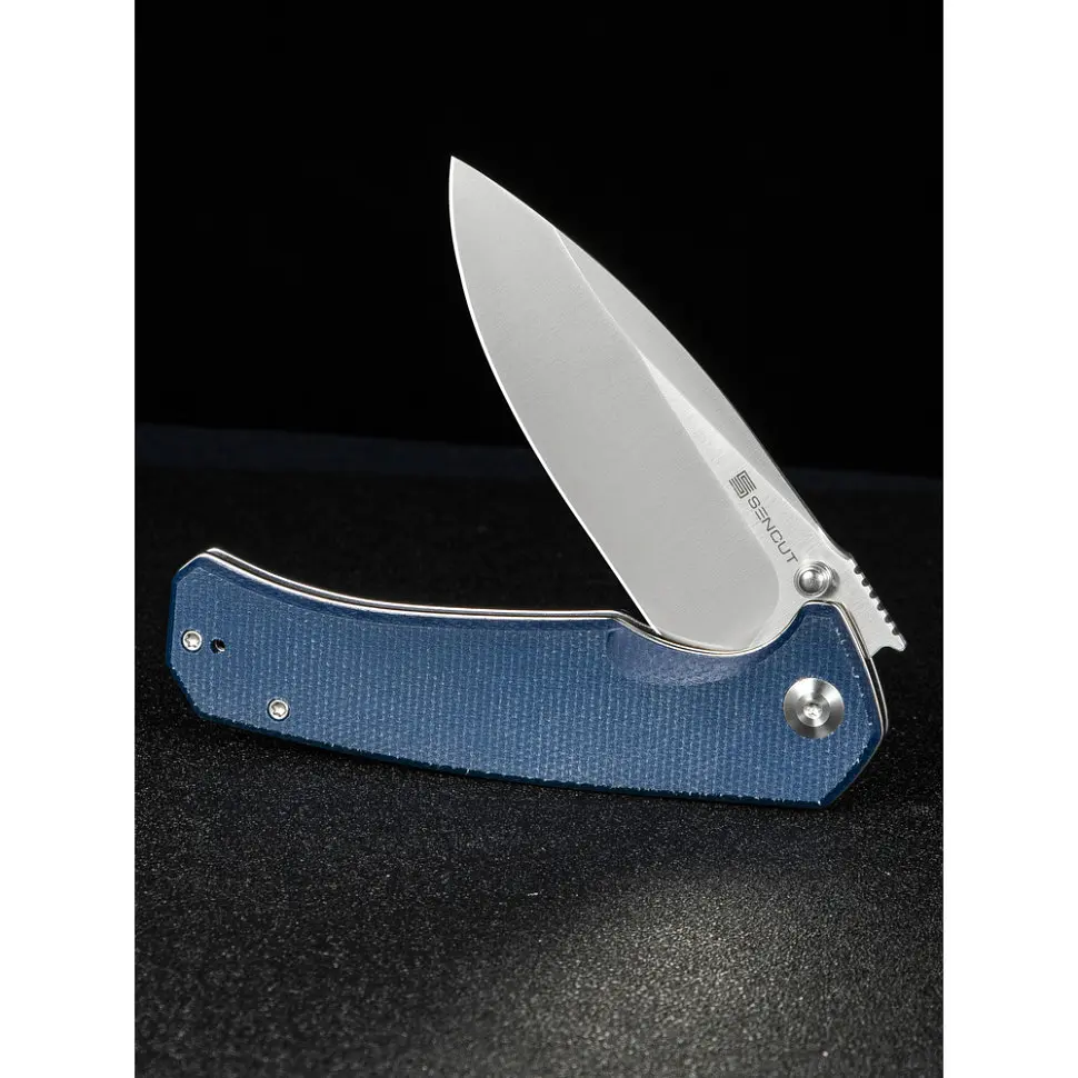 Ніж складаний Sencut Skarnax S24025-3 синій Micarta - фото 10