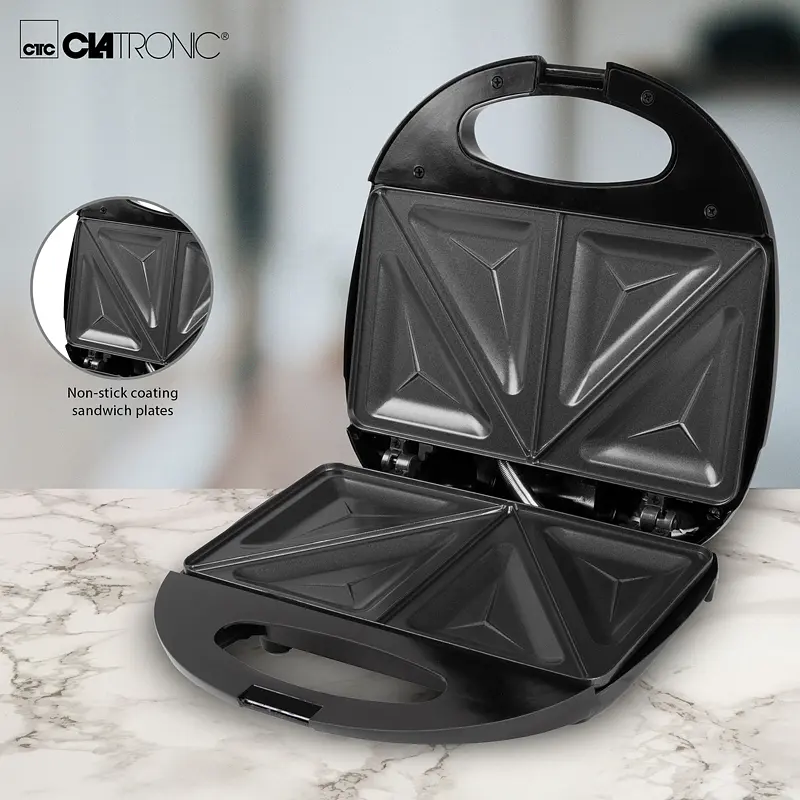 Сендвічниця CLATRONIC ST 3477 Black - фото 4