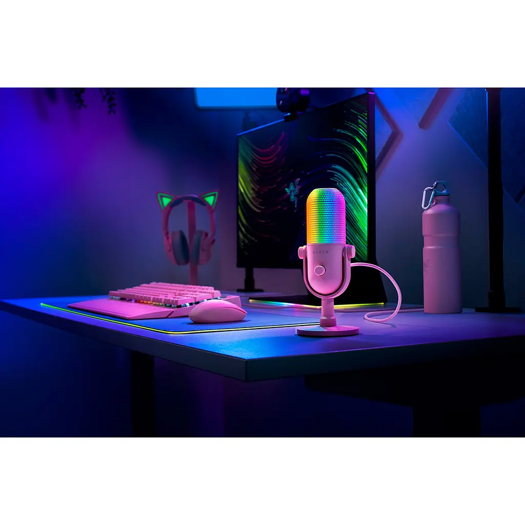 Мікрофон Razer Seiren V3 Chroma Quartz (RZ19-05060300-R3M1) [107175] - фото 7