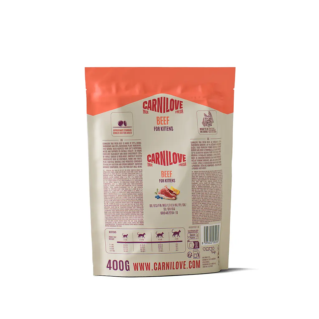 Сухий корм для кошенят Carnilove True Fresh Beef Kitten яловичина 400 г - фото 2